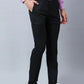 Raymond Men Brown Solid Slim Fit Polyester Blend Trousers