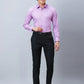 Raymond Men Brown Solid Slim Fit Polyester Blend Trousers