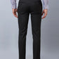 Raymond Men Black Solid Slim Fit Polyester Blend Trousers