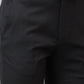Raymond Men Black Solid Slim Fit Polyester Blend Trousers