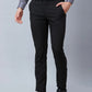Raymond Men Blue Solid Slim Fit Polyester Blend Trouser