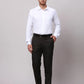 Raymond Men Khaki Slim Fit Solid Polyester Trousers