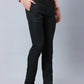 Raymond Men Grey Solid Slim Fit Polyester Blend Trousers