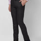 Raymond Men Grey Solid Slim Fit Polyester Blend Trouser