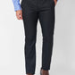 Raymond Men Blue Checks Slim Fit Polyester Blend Trouser