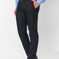 Raymond Men Blue Checks Slim Fit Polyester Blend Trouser