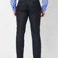 Raymond Men Blue Checks Slim Fit Polyester Blend Trouser