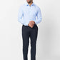 Raymond Men Grey Solid Slim Fit Polyester Blend Trouser