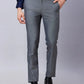 Raymond Men Blue Solid Slim Fit Polyester Blend Trouser