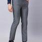Raymond Men Blue Solid Slim Fit Polyester Blend Trouser
