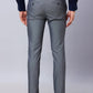 Raymond Men Blue Solid Slim Fit Polyester Blend Trouser