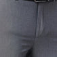 Raymond Men Blue Solid Slim Fit Polyester Blend Trouser