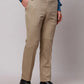 Raymond Men Blue Slim Fit Structure Polyester Trousers
