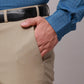 Raymond Men Blue Slim Fit Structure Polyester Trousers