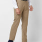 Raymond Men Grey Slim Fit Structure Polyester Trousers