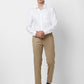 Raymond Men Grey Slim Fit Structure Polyester Trousers