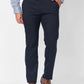 Raymond Men Grey Checks Slim Fit Polyester Blend Trouser