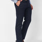 Raymond Men Grey Checks Slim Fit Polyester Blend Trouser