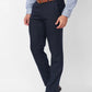 Raymond Men Grey Checks Slim Fit Polyester Blend Trouser