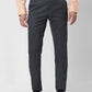 Raymond Men Brown Checks Slim Fit Polyester Blend Trouser