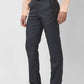 Raymond Men Brown Checks Slim Fit Polyester Blend Trouser