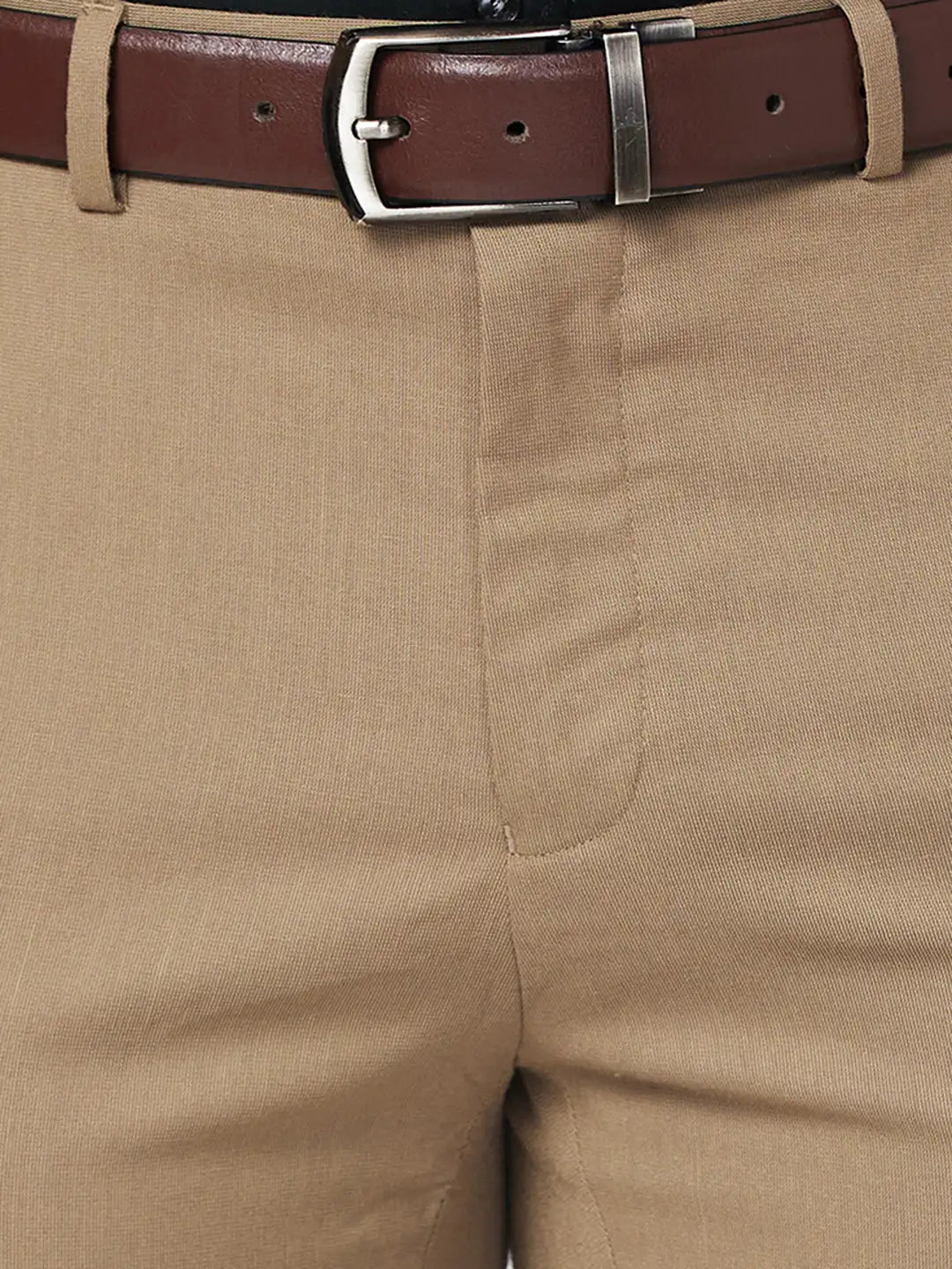 Raymond Men Black Structure Slim Fit Polyester Blend Trouser