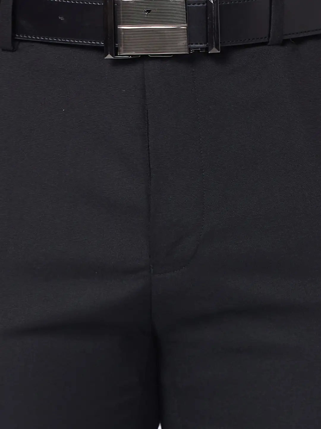 Raymond Men Brown Structure Slim Fit Polyester Blend Trouser