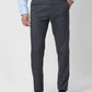 Raymond Men Grey Checks Slim Fit Polyester Blend Trouser