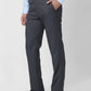 Raymond Men Grey Checks Slim Fit Polyester Blend Trouser