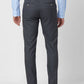 Raymond Men Grey Checks Slim Fit Polyester Blend Trouser