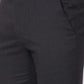 Raymond Men Black Checks Slim Fit Polyester Blend Trouser