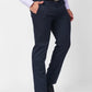 Raymond Men Black Structure Slim Fit Polyester Blend Trouser