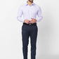 Raymond Men Black Structure Slim Fit Polyester Blend Trouser