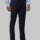 Men Regular Fit Blue Trouser