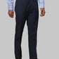 Men Regular Fit Blue Trouser