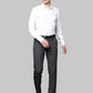 Men Contemporary Fit Dark Brown Trouser