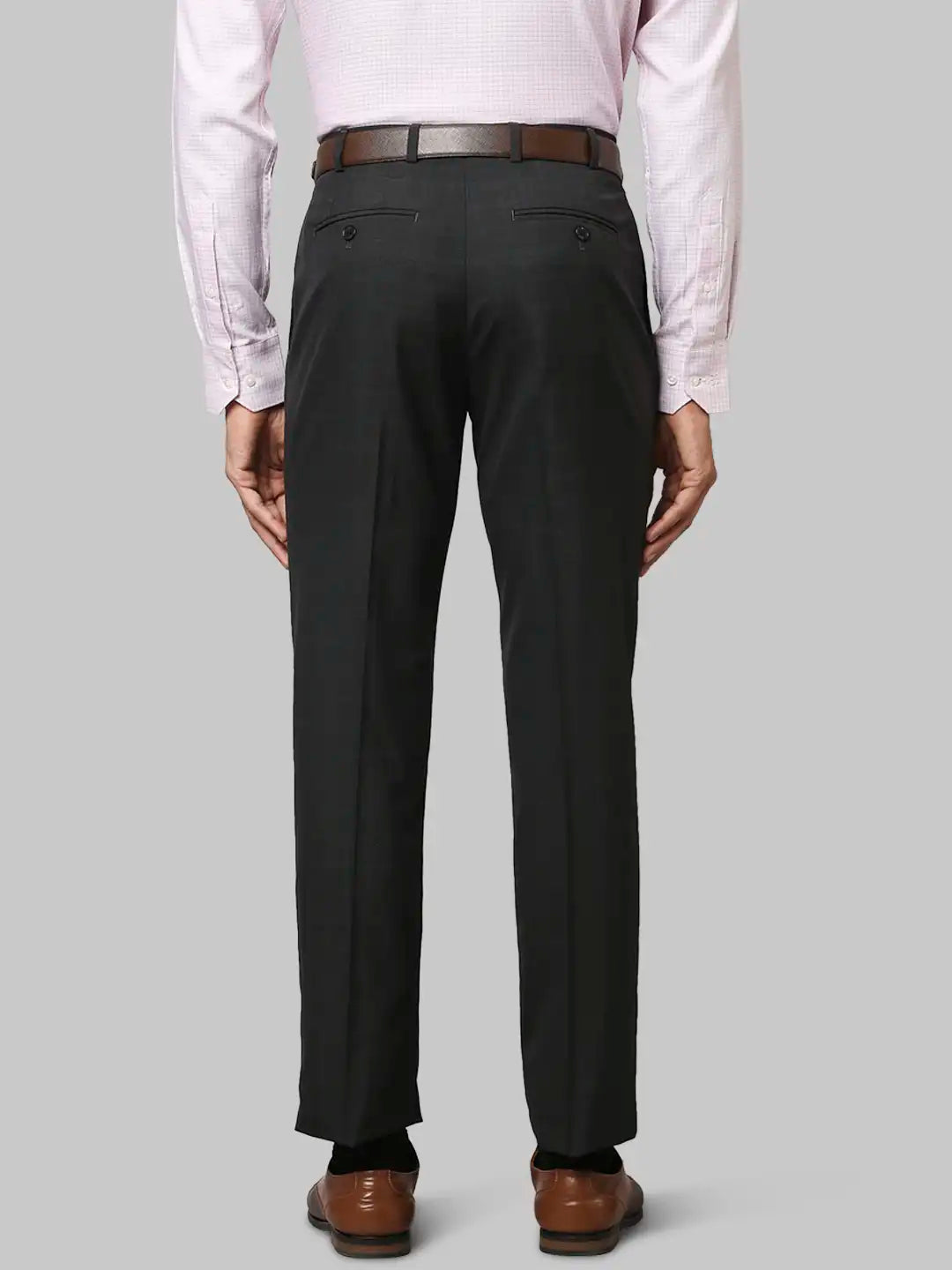 Men Contemporary Fit Dark Blue Trouser