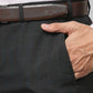 Men Contemporary Fit Dark Blue Trouser