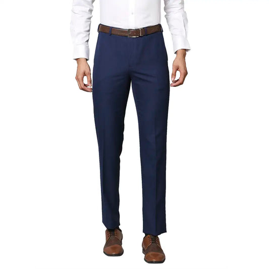 Men Contemporary Fit Dark Grey Trouser