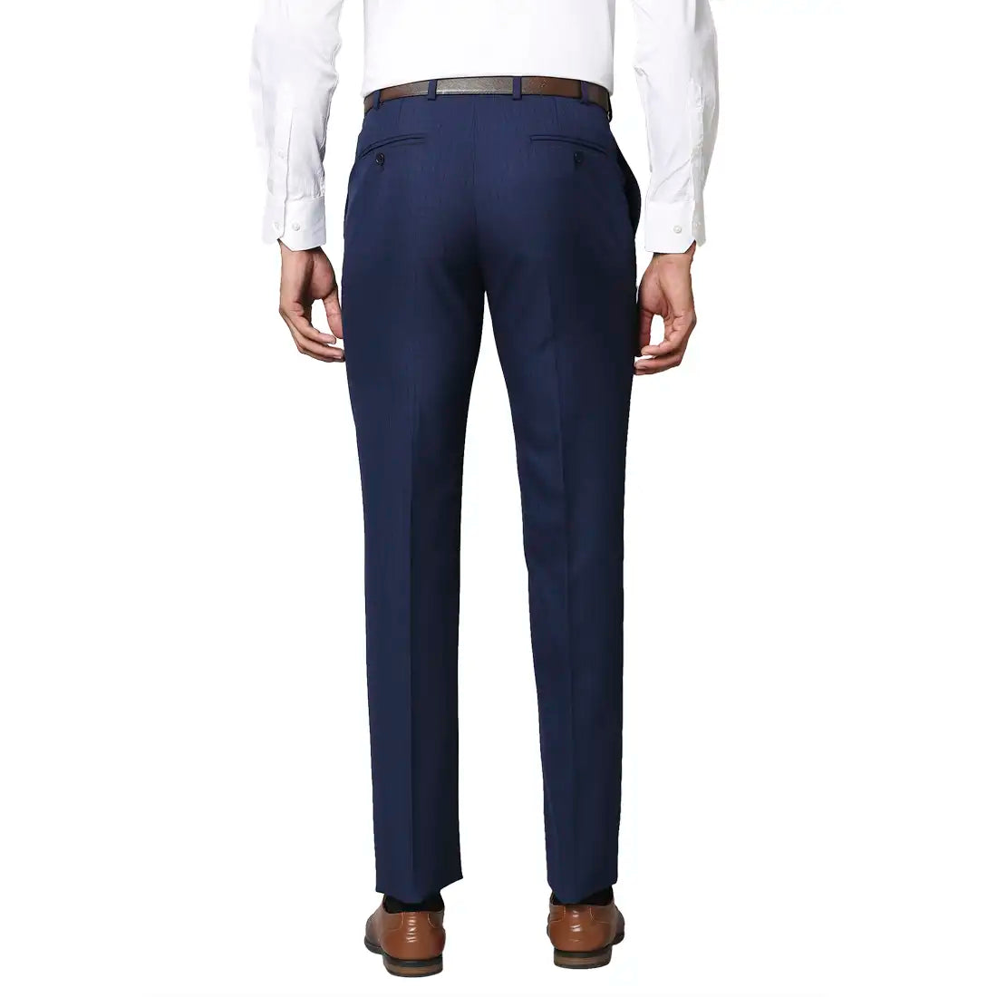 Men Contemporary Fit Dark Grey Trouser