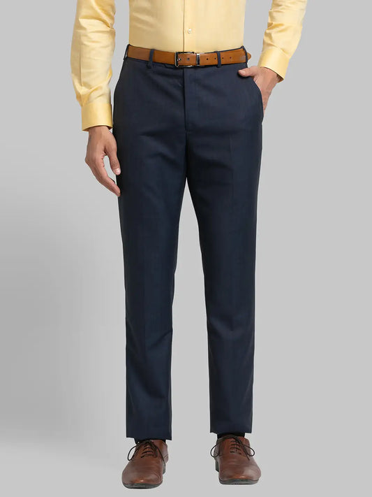 Men Regular Fit Grey Chinos & Trouser