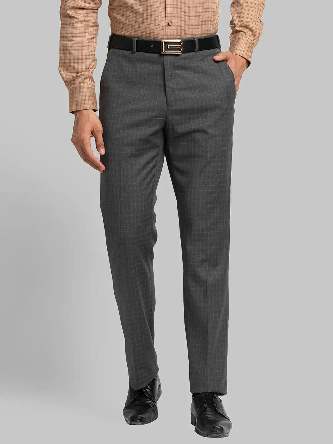 Men Regular Fit White Trouser