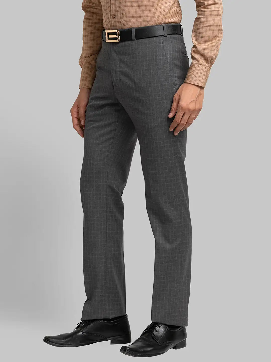 Men Regular Fit White Trouser