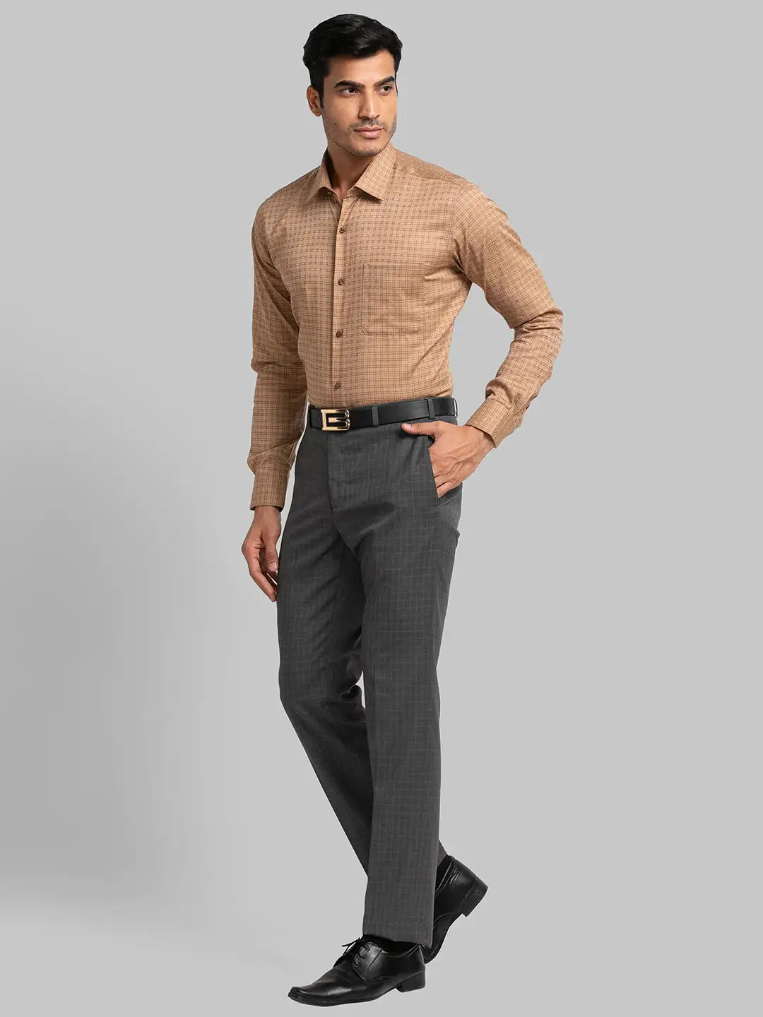 Men Regular Fit White Trouser