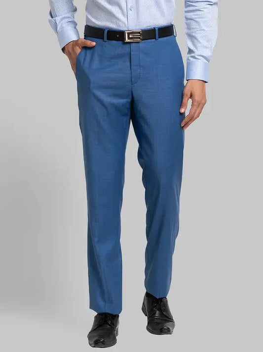 Men Contemporary Fit Brown Trouser