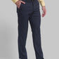 Men Regular Fit Blue Chinos & Trouser