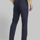 Men Regular Fit Blue Chinos & Trouser