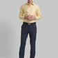 Men Regular Fit Blue Chinos & Trouser