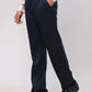 Men Blue Contemporary Fit Checks Terelyne Blend Trouser