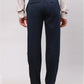 Men Blue Contemporary Fit Checks Terelyne Blend Trouser